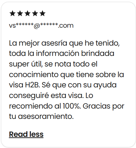 Reseña de 5 estrellas sobre la asesoría