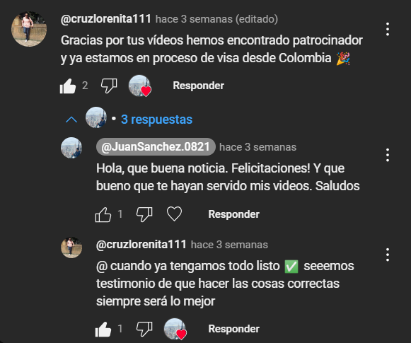 Comentario en YouTube: hemos encontrado patrocinador