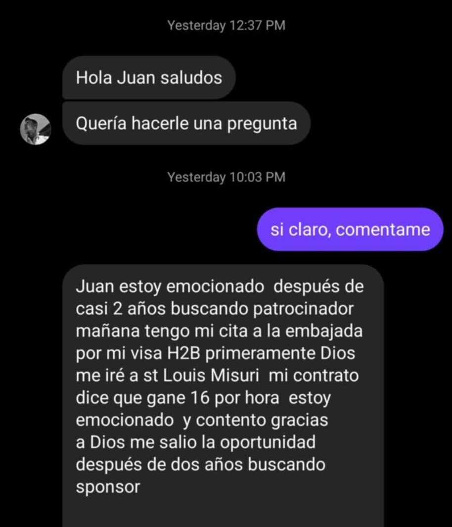 Mensaje real de un alumno de Juan Te Avisa (4)