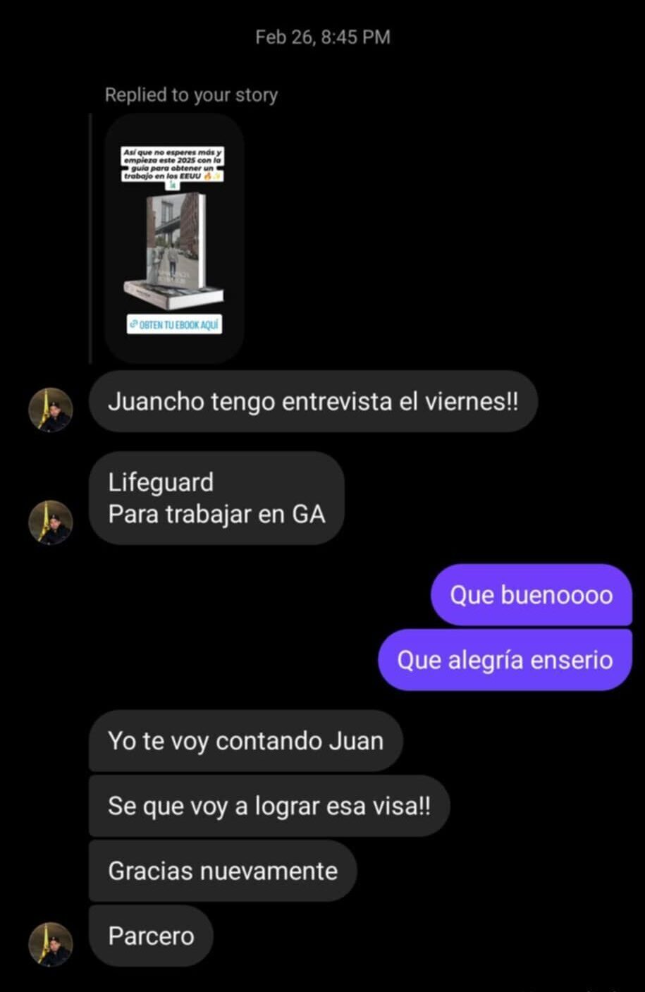 Mensaje real de un alumno de Juan Te Avisa (5)